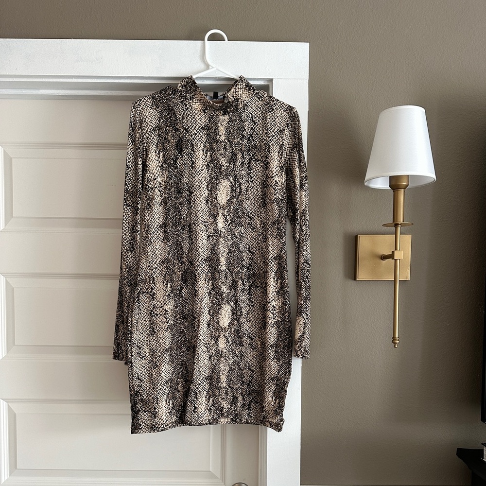 Snake print mini dress from JLUXLABEL